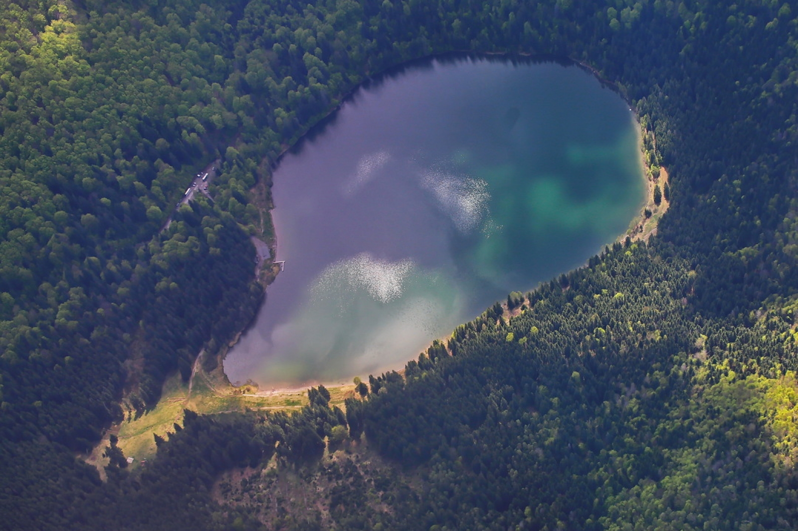 Lacul Sfanta Ana, judetul Harghita, lac vulcanic, Rezervatia Naturala Mohos