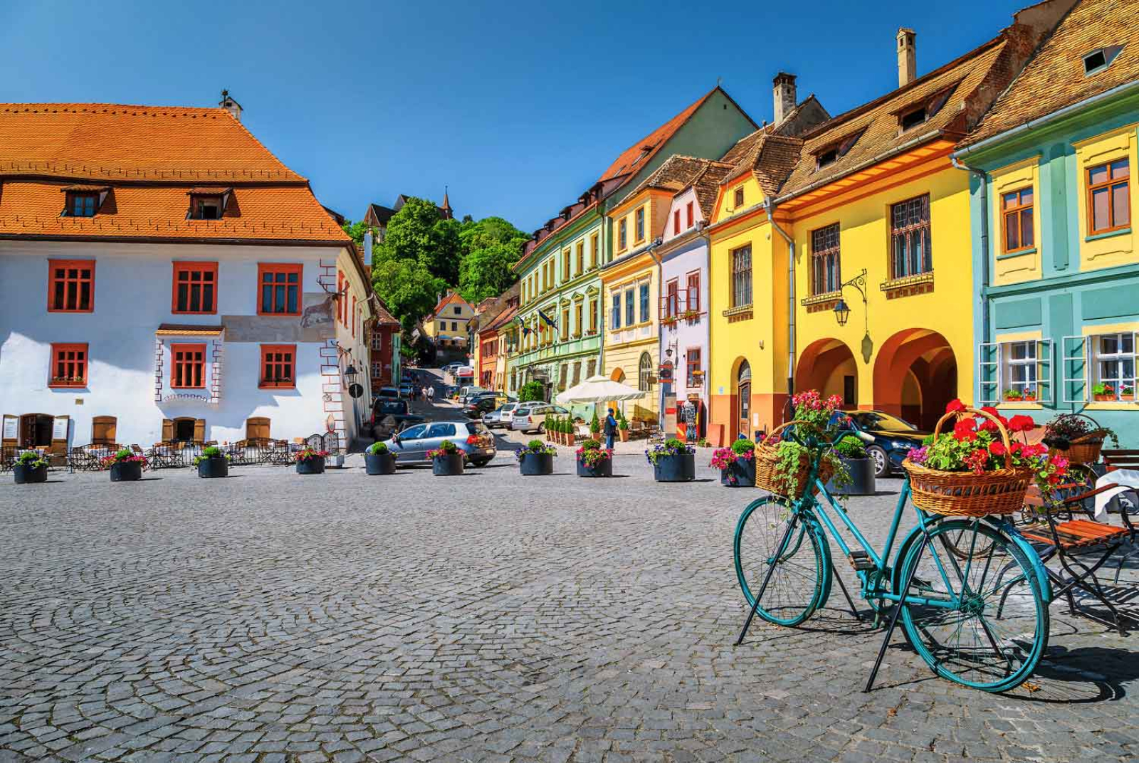 Medieval romanian houses in Sighisoara